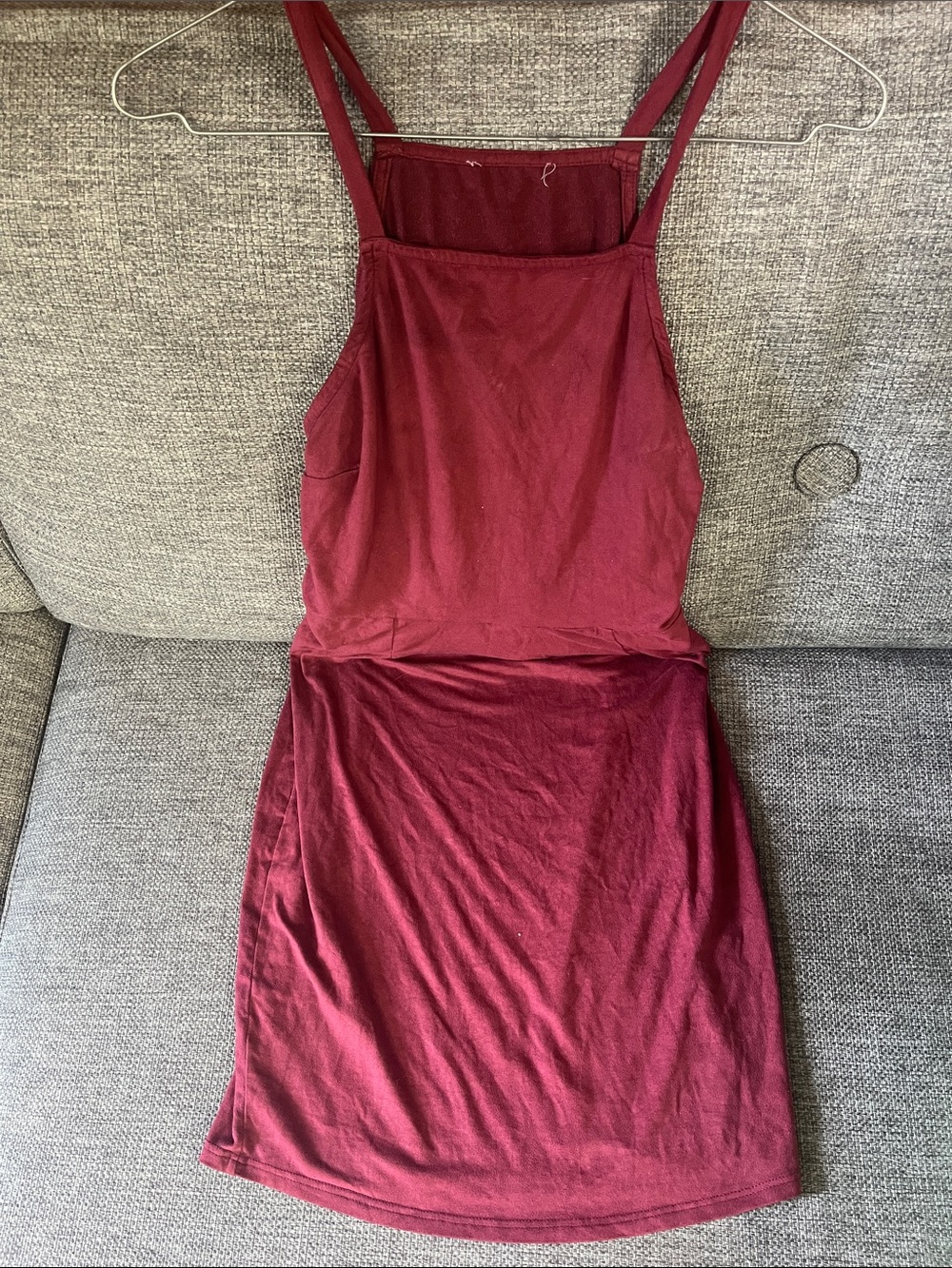 Women's Magenta Faux Suede Dress - Clean Minimal Design